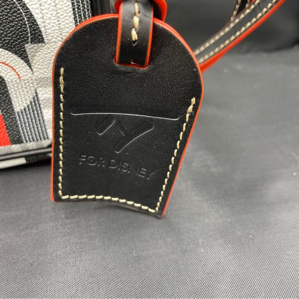 Dooney & Bourke Red and Black Geometric Crossbody - Picture 4 of 7